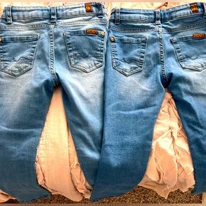 2 pairs of girls jeans